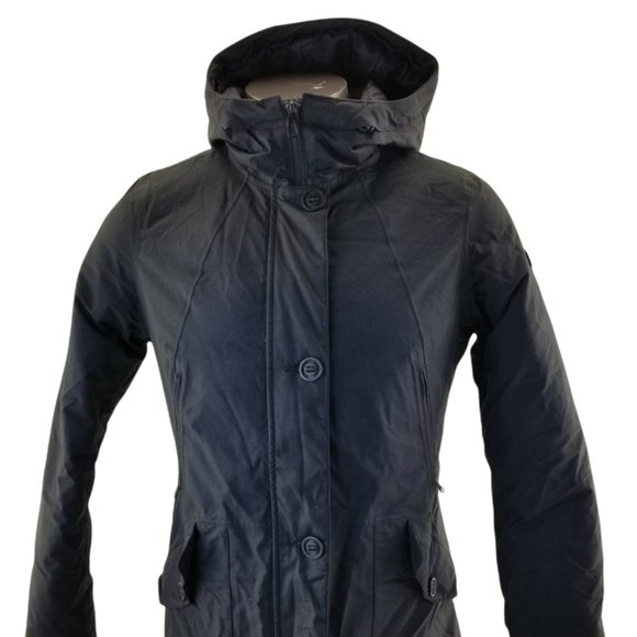 The North Face HyVent Womens Arctic Parka Goose Down Jacket Black Size L Large